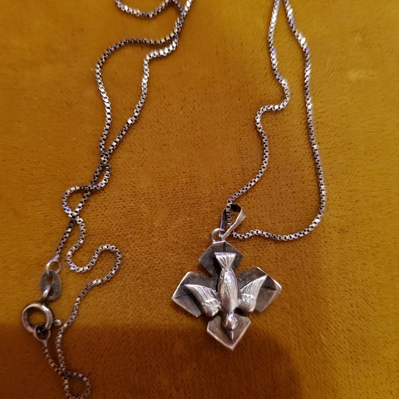 Handmade 3D Sterling necklace - Picture 1 of 3